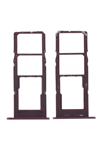 OEM Sim Card Holder Samsung Galaxy A14, A145, A146 Dark Red