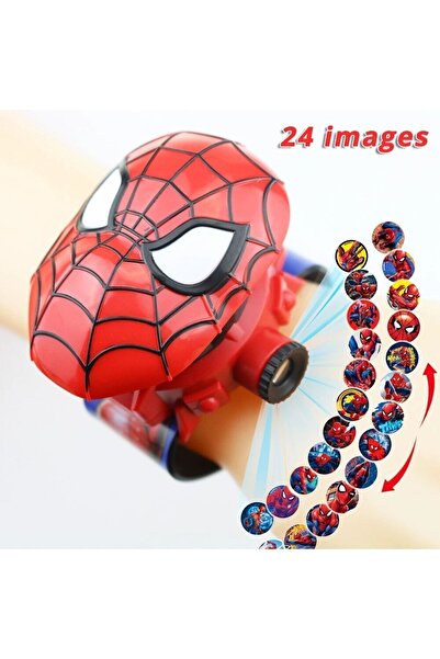 LRS STORE ساعة رقمية للأطفال من سبايدر مان مع عرض إسقاطي على الحائط، ساعة ذات...