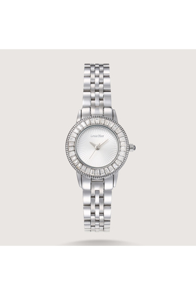 Louis Nice Women's steel watch with an eye-catching bezel