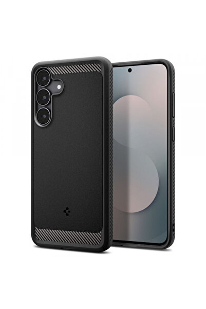 Spigen Husa pentru Samsung Galaxy S25 FE, Spigen, Rugged Armor, Neagra Mata