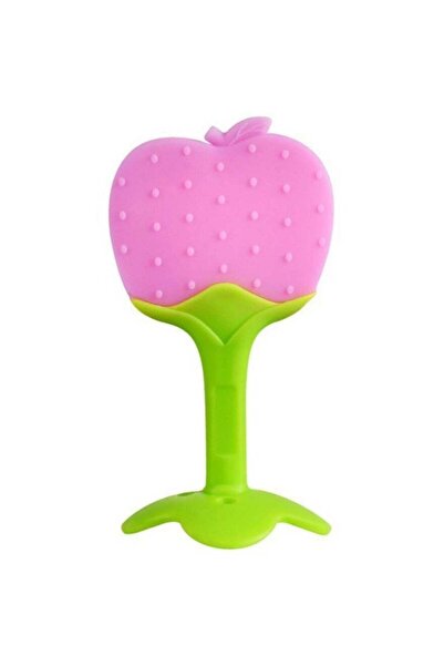 Generic 3D Fruit-Shaped Baby Teething Toy – Dual-Color Silicone Teether Stick for Newborns