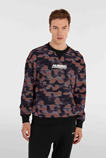 hummel 922051 PARKER Siyah Erkek İki İpik Bisiklet Yaka Sweat