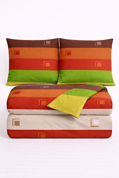 İQON مقاس مزدوج (غطاء لحاف + 2 وسادة) لون تيرا