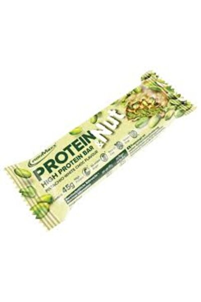 Ironmaxx لوح بروتين ومكسرات | 24 × 45 غ | فستق وشوكولاتة بيضاء