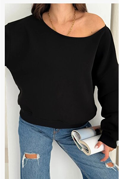 La Perla Boutique üç iplik şardonlu kayık yaka sweat