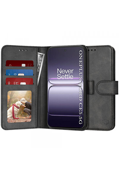 Techsuit Husa pentru OnePlus Nord CE5, Techsuit, Diary Book, Neagra