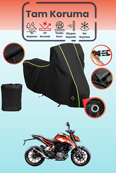 Dokaca Neo غطاء دراجة نارية متوافق مع KTM 250 Duke ABS باللون الأسود النيون ق...