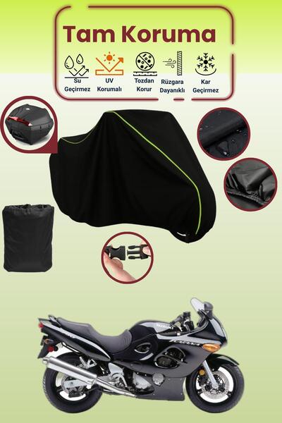 Dokaca Neo حقيبة خلفية باللون الأسود النيون قماش مجدّل متوافقة مع سوزوكي GSX ...