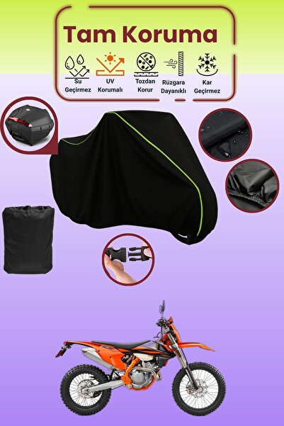 Dokaca Neo حقيبة خلفية باللون الأسود النيون قماش مجدّل متوافقة مع KTM 250 EXC...