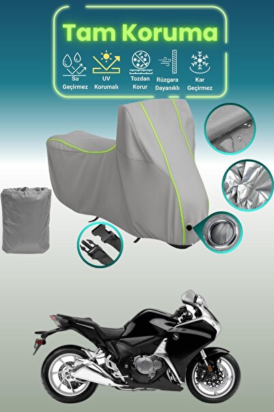Dokaca Neo Gray Neon Corded Fabric Lock Compatible Honda Vfr 1200 F Compatibl...