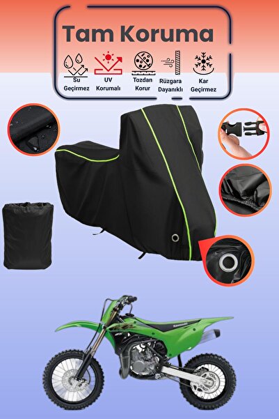 Dokaca Neo غطاء دراجة نارية متوافق مع كاواساكي KX 85، غطاء واقي من ماركة Blac...