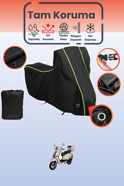 Dokaca Neo غطاء دراجة نارية متوافق مع Altai XLine 50، غطاء واقي من ماركة Blac...