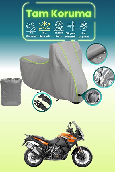 Dokaca Neo غطاء محرك متوافق مع KTM 1290 Super Adventure S من Gray Neon قماش م...