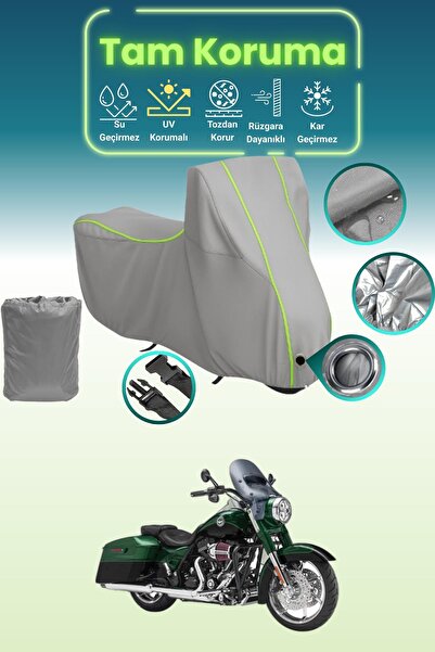 Dokaca Neo غطاء محرك متوافق مع دراجة هارلي ديفيدسون CVO Road King باللون الرم...