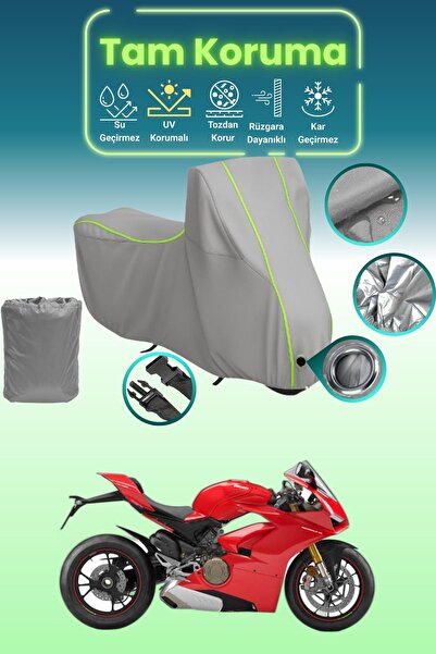 Dokaca Neo غطاء محرك متوافق مع دراجة دوكاتي بانيجالي V4 باللون الرمادي النيون...