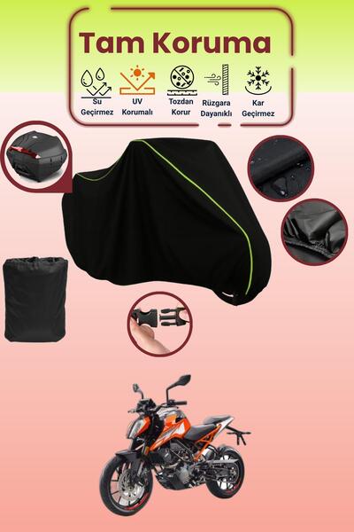 Dokaca Neo حقيبة خلفية باللون الأسود النيون قماش مجدّل متوافقة مع KTM 125 Duk...