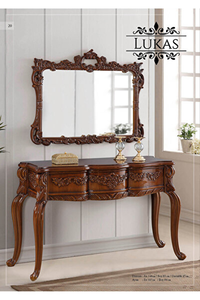 Dekordelisi Antik Avantgarde Luxury Mobilya Poliüretan döküm aynalı 2 li Luka...
