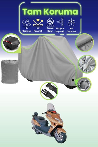 Dokaca Neo قفل رمادي نيون قماش مجدّل وحقيبة خلفية متوافقة مع ستاندالوين موتور...