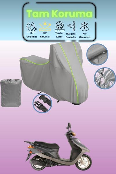 Dokaca Neo غطاء دراجة نارية متوافق مع هوندا فيزي قماش مجدّل باللون الرمادي ال...