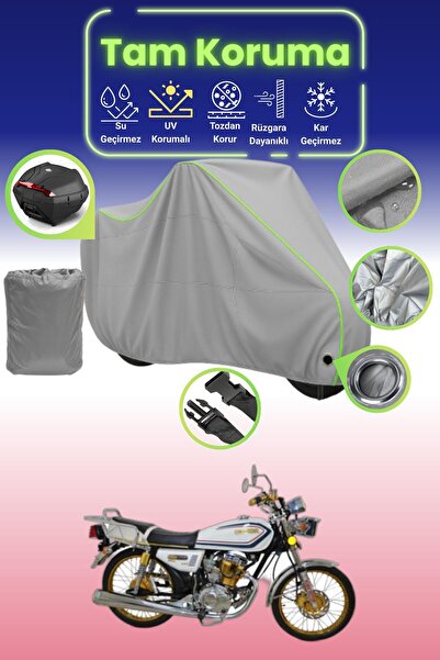 Dokaca Neo غطاء دراجة نارية رمادي نيون قماش مجدّل متوافق مع Kuba Cheetah 100R...