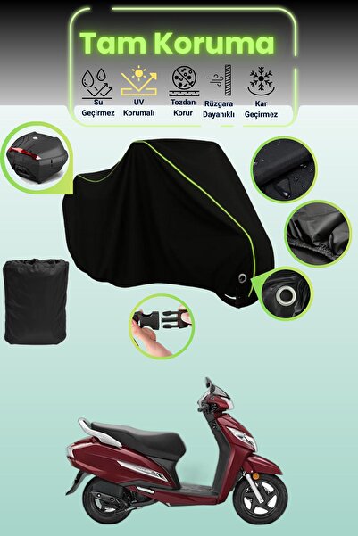 Dokaca Neo قماش دراجة نارية متوافق مع قماش مجدّل قفل وحقيبة خلفية من نوع Blac...