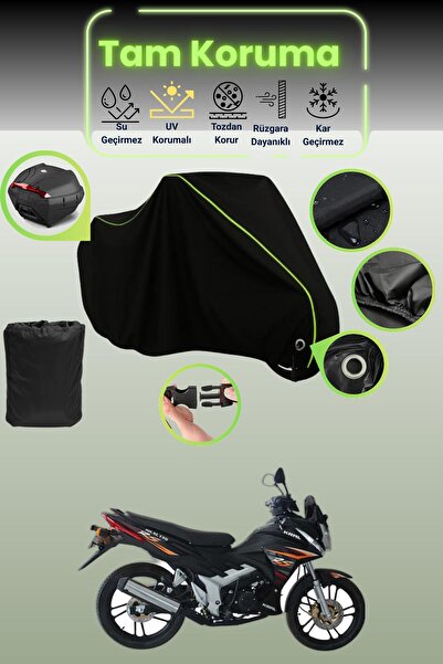 Dokaca Neo حقيبة خلفية وقفل أسود نيون قماش مجدّل متوافقة مع كينج موتور KR-130...