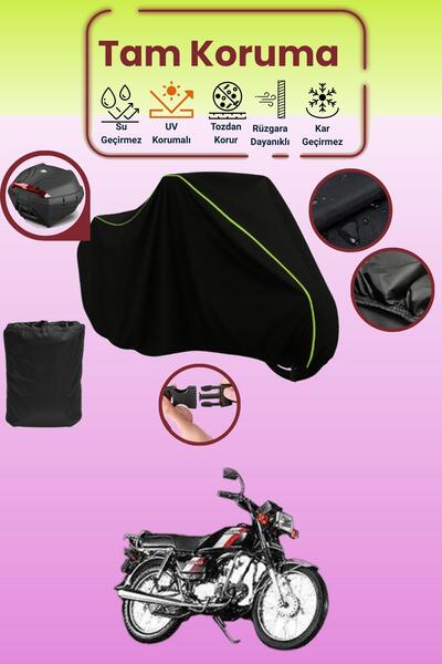 Dokaca Neo حقيبة خلفية باللون الأسود النيون قماش مجدّل متوافقة مع هوندا هيرو ...