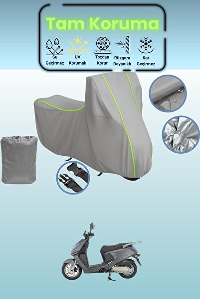 Dokaca Neo غطاء دراجة نارية رمادي نيون قماش مجدّل مونديال 125 لافينيا متوافق،...