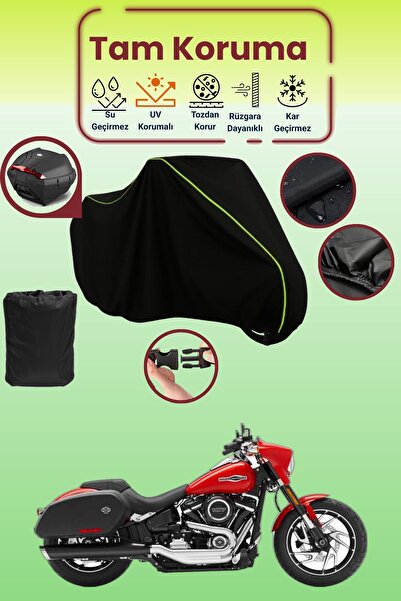 Dokaca Neo حقيبة خلفية باللون الأسود النيون قماش مجدّل متوافقة مع دراجة نارية...