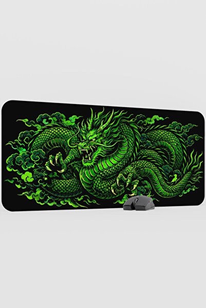 mousepad bastir Dragon Green V3 90X40 XXL Gaming Rubber Non-Slip Base Mouse Pad Mouse Mat