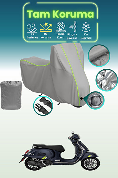 Dokaca Neo غطاء محرك متوافق مع Vespa GTS 125 Supertech باللون الرمادي النيون ...