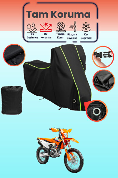 Dokaca Neo غطاء دراجة نارية متوافق مع KTM 350 EXC-F من Black Neon قماش مجدّل ...