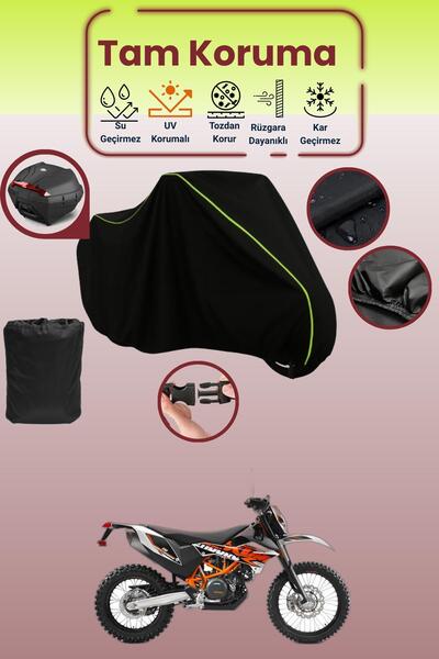 Dokaca Neo حقيبة خلفية باللون الأسود النيون قماش مجدّل متوافقة مع KTM 690 End...