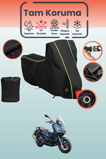 Dokaca Neo غطاء دراجة نارية متوافق مع Yuki Xway 125، غطاء واقي من ماركة Black...