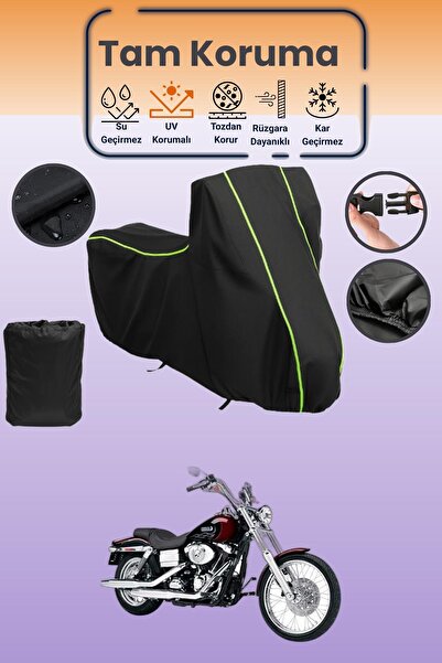 Dokaca Neo غطاء حماية متوافق مع دراجة نارية هارلي ديفيدسون داينا وايد جلايد F...