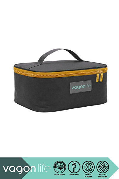 Vagonlife Термоізольований термос-ланчбокс розміром 24,5x17,5x10,5 см з оксфо...