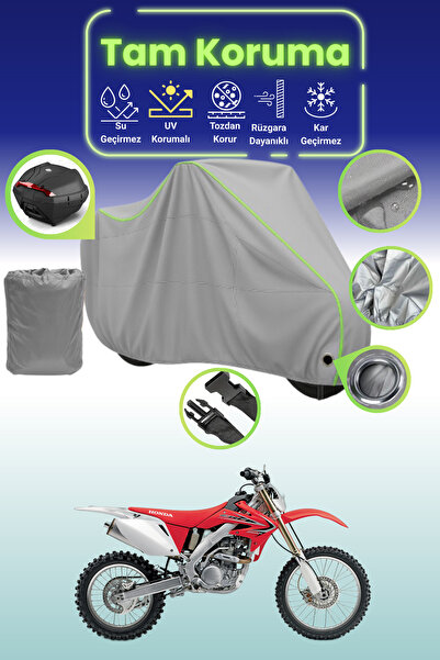 Dokaca Neo قفل رمادي نيون قماش مجدّل وحقيبة خلفية متوافقة مع هوندا CRF 250 X ...