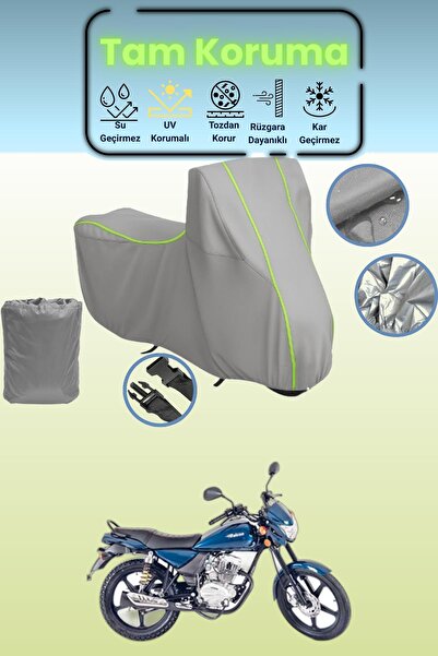 Dokaca Neo Gray Neon Corded Fabric Falcon Wolf 180 Compatible Motorcycle Tarp...