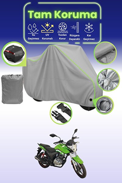 Dokaca Neo غطاء حماية للدراجات النارية متوافق مع Kuba CR1، غطاء حماية رمادي ن...