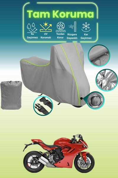 Dokaca Neo غطاء محرك متوافق مع دراجة دوكاتي سوبر سبورت S باللون الرمادي النيو...