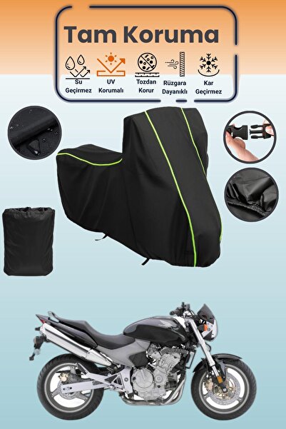 Dokaca Neo غطاء محرك متوافق مع هوندا سي بي 600 إف هورنت قماش مجدّل باللون الأ...