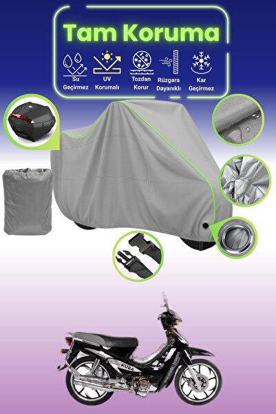 Dokaca Neo غطاء دراجة نارية متوافق مع غطاء حماية Kuba XY100-E باللون الرمادي ...