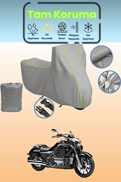 Dokaca Neo غطاء دراجة نارية متوافق مع هوندا فالكيري F6C باللون الرمادي النيون...