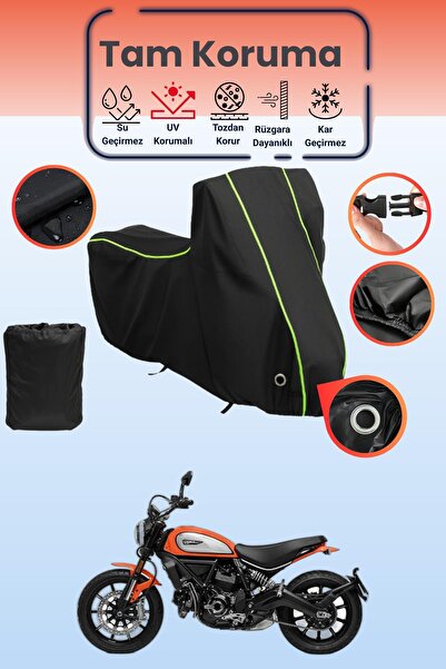 Dokaca Neo غطاء دراجة نارية متوافق مع دوكاتي سكرامبلر آيكون، غطاء واقي من مار...