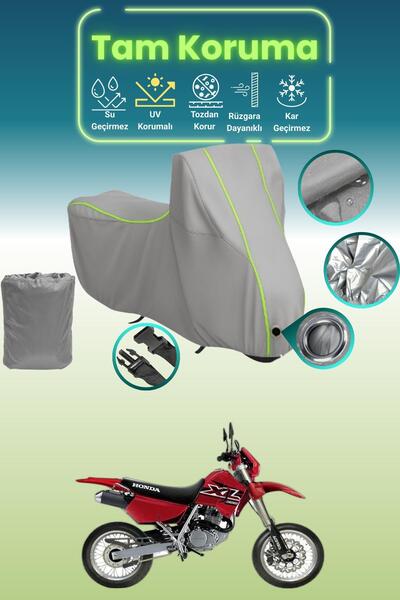 Dokaca Neo غطاء محرك متوافق مع هوندا XL 200 باللون الرمادي النيون قماش مجدّل،...