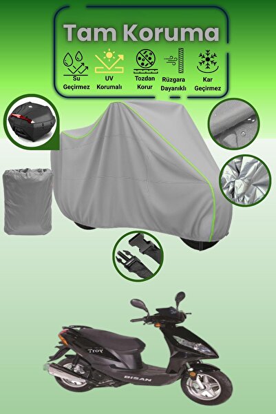 Dokaca Neo حقيبة خلفية رمادية نيون قماش مجدّل متوافقة مع بيسان تروي 100، غطاء...