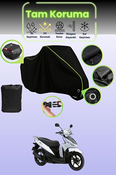 Dokaca Neo حقيبة خلفية وقفل أسود نيون قماش مجدّل متوافقة مع ماركة سوزوكي أدري...