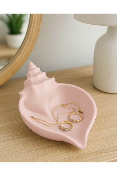 hediyesepetinde Seashell Shaped Jewelry Stand – Decorative Jewelry and Access...