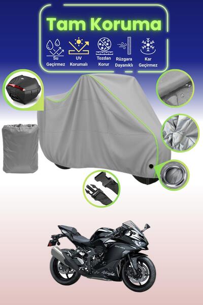 Dokaca Neo حقيبة خلفية رمادية نيون قماش مجدّل متوافقة مع كاواساكي نينجا ZX-4R...