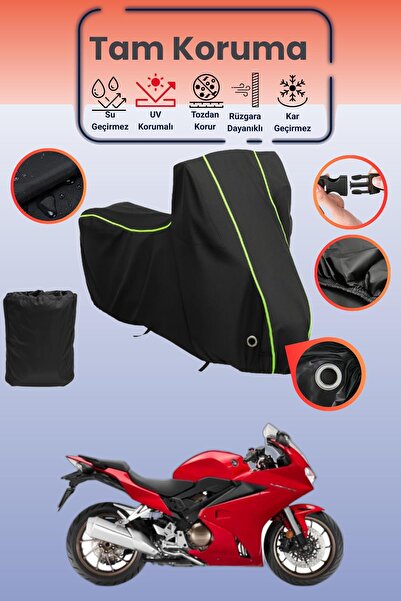 Dokaca Neo غطاء دراجة نارية متوافق مع هوندا VFR 800، غطاء واقي من ماركة Black...